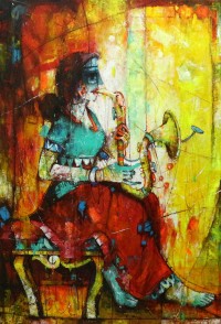 Janisar Ali, 24 x 36 Inch, Acrylic on Canvas, Figurative Painting, AC-NAL-036